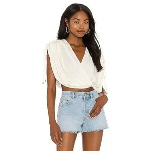 FREE PEOPLE 
Rachel Silky Top In Ivory